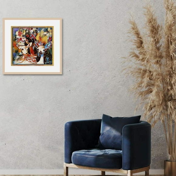 "Mosaic Meadow" Original Digi-impresionism By MalloryJane. 16"x18" Option Avail - Picture 5 of 7